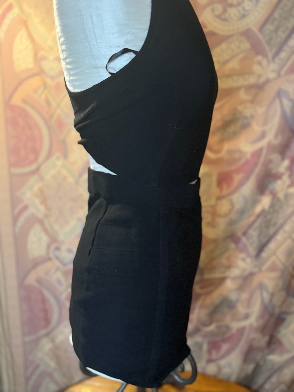 Black Cutout Bodycon Dress (Guess)